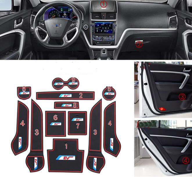 รถ-anti-dirty-pad-ประตู-groove-gate-slot-ถ้วย-armrest-storage-pad-anti-slip-mat-สำหรับ-geely-emgrand-ev