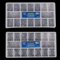 64Pcs Dental Transparent Resin Precrown Dental Crown Deciduous Teeth Adult Child