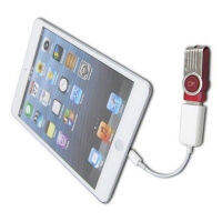 LANG 8-Pin OTG to USB 2.0 Female Adapter Cable for iPad 4 iPad / iPad Mini White