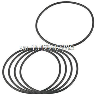 80mm x 2.4mm Flexible Rubber O Ring Sealing Washer Black 5 Pcs