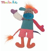 Moulin Roty ตุ๊กตาวัวแสนกล ตุ๊กตาผ้าเน่า + กล่องของขวัญ Lane MR-642243