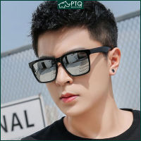 แว่นกันแดด Polarized Trend Sun Glasses Fashion Driving Sunglasses Square UV Protection Eyeglasses PTQ