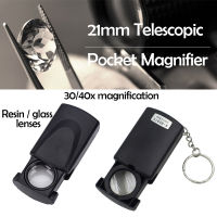 Manooby 30X Portable Jewelry Loupe With Optical Lens Slide Out LED Illuminated Jewelers Magnifier