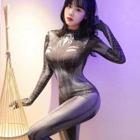 【July】 lingerie bodysuit cosplay costume Spiderman suit open crotch free from temptation sexy and charming