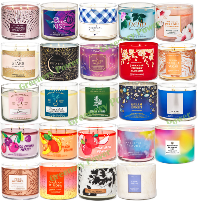 BBW#1 Candle Bath &amp; Body Works 3 wicked candle  เทียนหอม 411g.