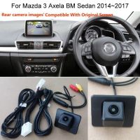 ชุด Mazda3สำหรับ Mazda 3 Axela BM BN 2014 ~ 2018 - HD รถยนต์มุมมองด้านหลังชุดกล้องมองเวลาถอยหลัง RCA และหน้าจอเดิมเข้ากันได้