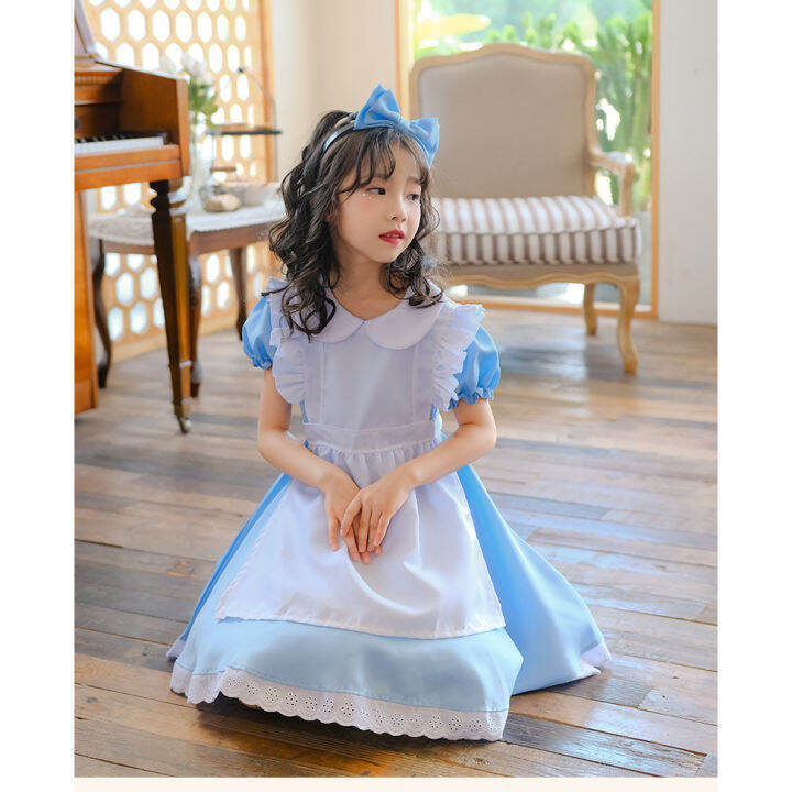 alice-in-wonderland-ชุดแม่บ้าน-lolita-cosplay-ชุดคอสเพลย์แม่บ้านเด็ก