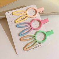 Gradient Frosted BB Hairpin set Women Ins Style Dopamine Cute Pink Hair Clip 3 Pack for Girl