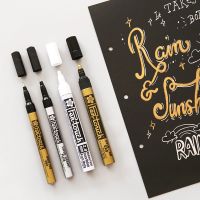 [HOT BYIIIXWKLOLJ 628] 0.7/1.0/2.0มม. กระจกโลหะ Chrome Marker Golden Silver Liquid Fade Proof Japan Sakura Paint ปากกา High Light Art ทาสี Craftwork