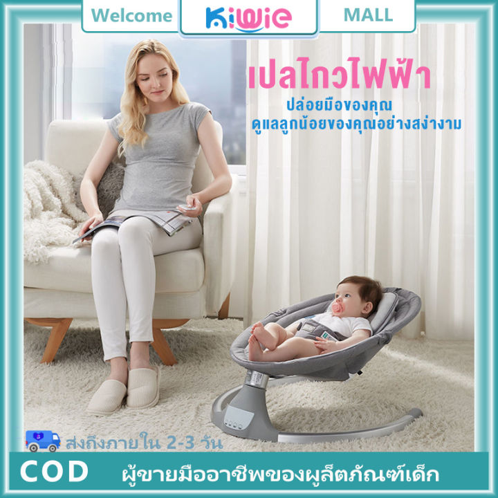 kiwie-เปลไกวไฟฟ้า-เปลเด็ก-เปลไกวไฟฟ้า-เปลไกวเด็ก-เปลลูกอ่อน-เปลไกวลูกอ่อน-พร้อมมุ้งกันยุง-รีโมทคอนโทรลอัจฉริยะ-พร้อมส่ง