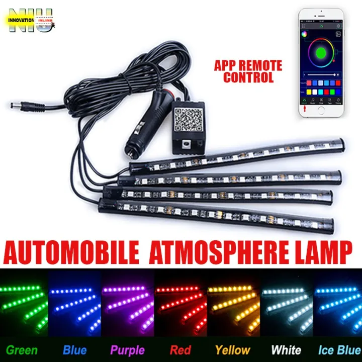 Automobile Atmosphere Lamp L16 Bluetooth App Control Car Interior