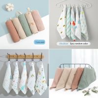 hotx 【cw】 5 Pcs Variety Styles Absorbent Washable Cotton Gauze Soft Baby Face Handkerchief Burp