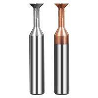 【CW】 Carbide Dovetail Milling Cutter 30°45° 60° 75° 1- 20mm Tungsten Machining Metal End Mill Chamfering Dril