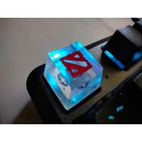 Keycaps Keycaps Keycap Dota 2 Resin Keycap แบบกำหนดเอง (วัสดุไดคัทภายในพวงกุญแจเรซิน)