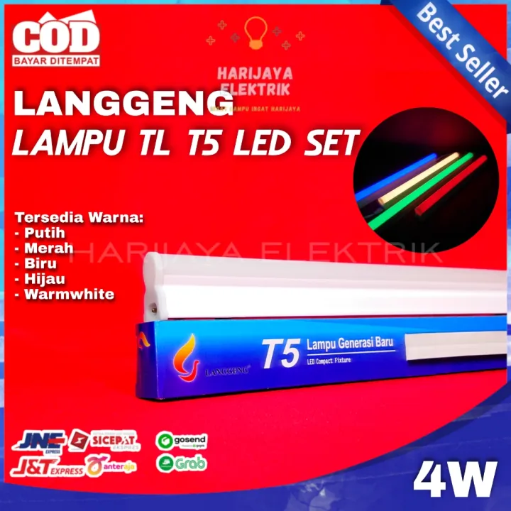 Lampu Tl T Led Watt Langgeng Set Tube Light Neon Etalase Plafon Lazada Indonesia