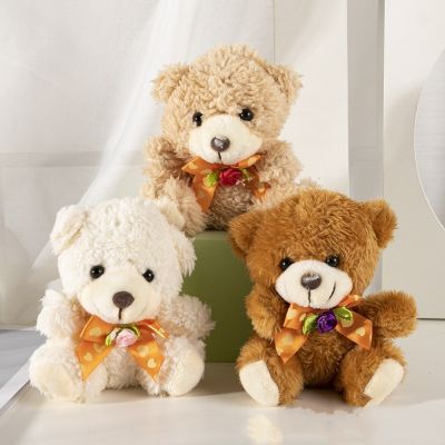 ตุ๊กตาหมีแผ่นปะน่ารัก11ซม. 1ชิ้นหมีเท็ดดี้แบร์น่ารัก Boneka Mainan หมีของเล่นเด็กนิ่มสำหรับเด็กผู้หญิงวันเกิดของขวัญแต่งงาน