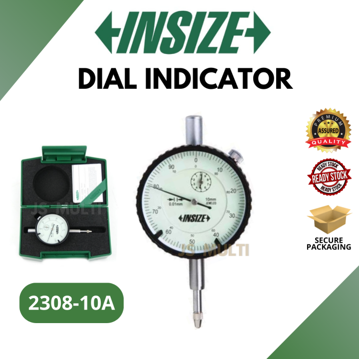 INSIZE Dial Indicator 230810A Standard Type 0.01mm Precision Lazada