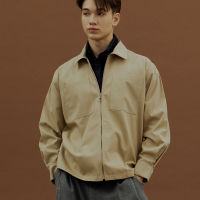 Headboyy - 2Pockets Zipper Jacket - Beige