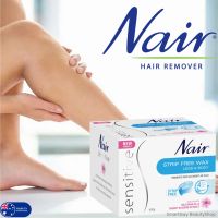 Nair Sensitive Strip Free Hair Remover Wax 400g ผลิตภัณฑ์กำจัดขนตามร่างกายสูตรอ่อนโยนสำหรับผู้หญิงสินค้านำเข้าจากออสเตรเลียพร้อมส่ง