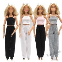 【Ready Stock】 ﹍✟ C30 Barbie Suspender Sweatpants Set Barbie Sports Dress Up 1/6 Doll Clothes