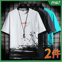 เสื้อยืดแขนสั้นผ้าไหมทรงหลวมสไตล์เกาหลีสําหรับผู้ชาย 2023 QC8191652