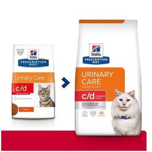 [ ส่งฟรี ] (หน้าใหม่) Hills c/d Multicare Feline Stress 3.8 kg. อาหารเม็ดสำหรับแมวเป็นนิ่วสูตรใหม่ควบคุมความเครียด