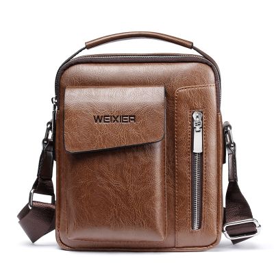 Versdo Men Fashion Leather Premium Shoulder Messenger Bag 01