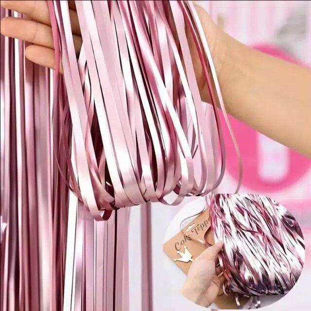 Tirai Rumbai Dekorasi Ulang Tahun Anak - Foil curtain tirai foil tirai ...