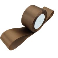 (22mroll) Coffee color satin ribbon bowknot handmade clothing accessories DIY