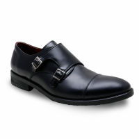 BROWN STONE RULER MONK STRAP MATTE BLACK