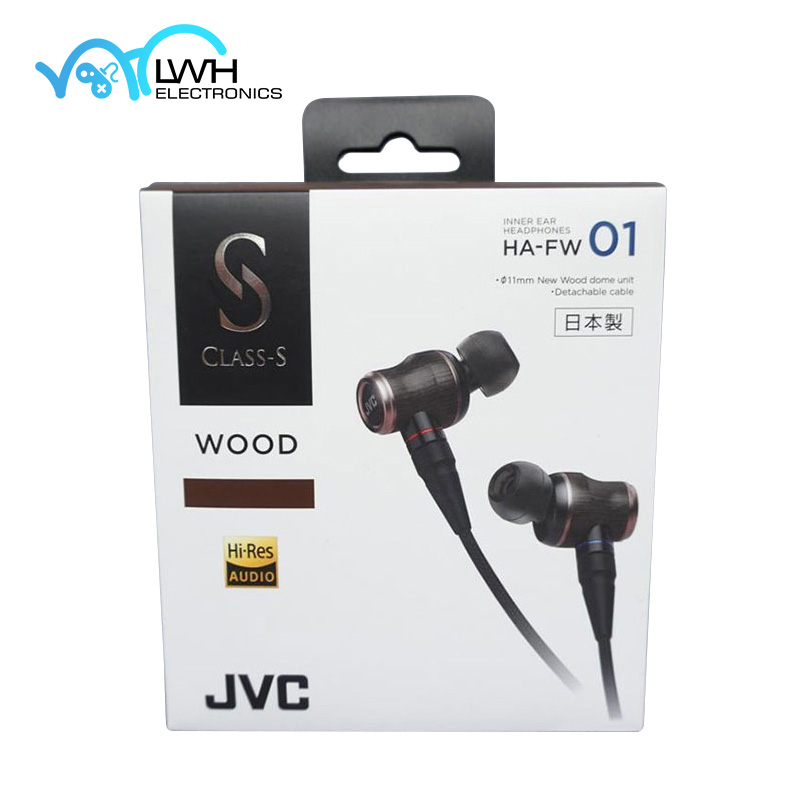 JVC HA-FW03 CLASS-S WOOD series In-Ear headphones Made in Japan 