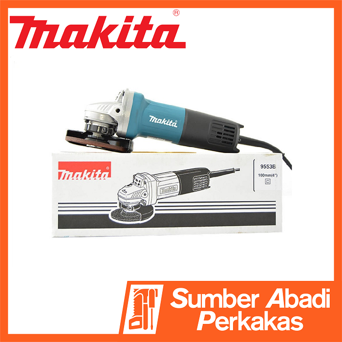 MAKITA 9553B Mesin Gerinda Tangan 4 Inch Angle Disc Grinder Gurinda ...