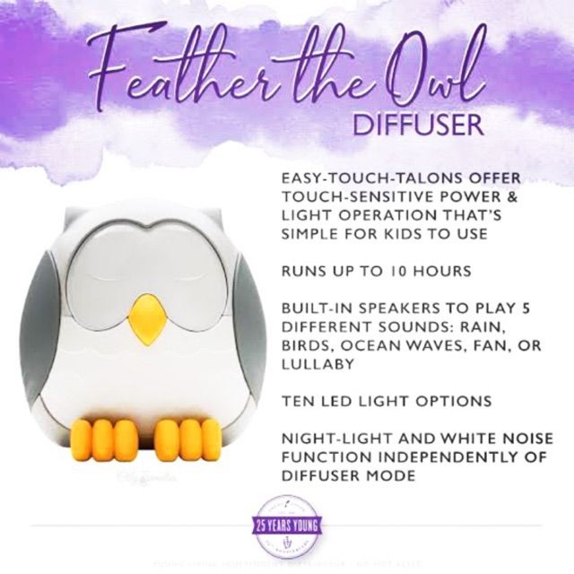 Ricarich - Young Living Feather the Owl Diffuser with FREE YL