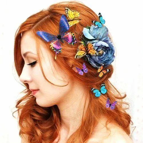 Cutewomen2020] 5 Pcs Butterfly Hair Clips Bridal Hair Accessories Wedding  Photography Costume | Lazada PH