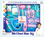 Đồ Chơi Hướng Nghiệp-Hộp Bác Sỹ 12 Chi Tiết Bằng Nhựa Nguyên Sinh Cho Bé