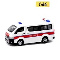 Tiny 1:64 Toyota Hiace AM6075 White Diecast Simulation Model Cars Toys