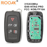 315433Mhz ID49 HITAG PRO Smart Remote Key Fob Control Key สำหรับ Land Rover LR4 Range Rover Evoque Sport KOBJTF10A