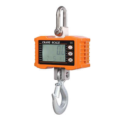 Digital Hanging Scale 1000kg/ 2204lbs Portable Heavy Duty Crane Scale LCD Backlight Industrial Hook Scales Unit Change/ Data Hold/ Tare/ Zero for Construction Site Travel Market Fishing Outdoor Work