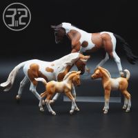 （READYSTOCK ）? American Huima Mare Bay Palomino Color Collecta I, You And Him Simulation Animal Model Toys YY