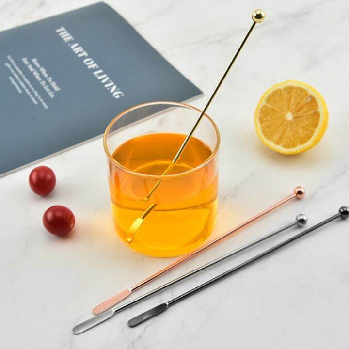 Cocktail Drink Stirring Sticks Mixer Wine Glass Bar Swizzle Mixing Sticks Muddler For Restaurant