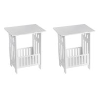 2X Nordic Modern Style Coffee Book Table Bedside Table Mini Bedside Tea Table Home Furniture Storage Night Table