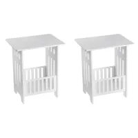 2X Nordic Modern Style Coffee Book Table Bedside Table Mini Bedside Tea Table Home Furniture Storage Night Table