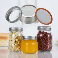24pcs Mason Canning Lids Tinplate Split Cover Proof Sealing Food Keeping Fresh Mason Canning Jar Caps Wide Mouth Home Supplies