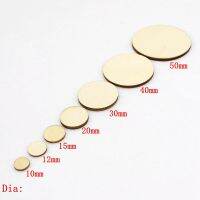 15-100pcs DIY Craft Unfinished Natural Wood Slices Circles Log Discs For Crafts DIY Craft Rustic Wedding Ornaments Traps  Drains