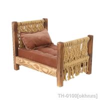 ❉◐▲ okhnxs Rattan Bed Background para Recém-nascidos Fotografia Down Basket Chair Posando Adereços o Bebê Menina e Menino Foto Acessórios