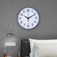 20ซมนาฬิกาแขวนทรงกลม นาฬิกาเดินเงียบ เรียบง่ายและมีสไตล์ Wall Clock