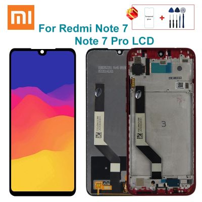 10-หน้าจอสัมผัสจอแสดงผล Lcd แบบสัมผัสหน้าจอ Xiaomi Redmi Note 7พร้อมกรอบสำหรับ Redmi Note 7 Pro อะไหล่ Note7 Lcd