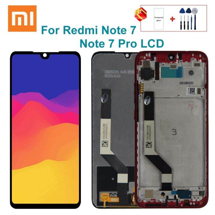 10-หน้าจอสัมผัสจอแสดงผล-lcd-แบบสัมผัสหน้าจอ-xiaomi-redmi-note-7พร้อมกรอบสำหรับ-redmi-note-7-pro-อะไหล่-note7-lcd