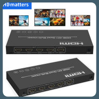 4X1 Hdmi แบบ Multi-Viewer 1080P 4ช่องเสียบ HDMI Hdmi 4X1 Quad Multi-Viewer ตัวแยกหน้าจอ