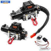 CUIXI อุปกรณ์เสริมกว้านไฟฟ้าเครื่องกว้านโลหะรถ RC อัพเกรดเข้ากันได้กับ SCX 10 90046 D90 Traxxas TRX4 REDCAT